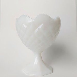 Vintage Cleveland Milk Glass Candy Dish